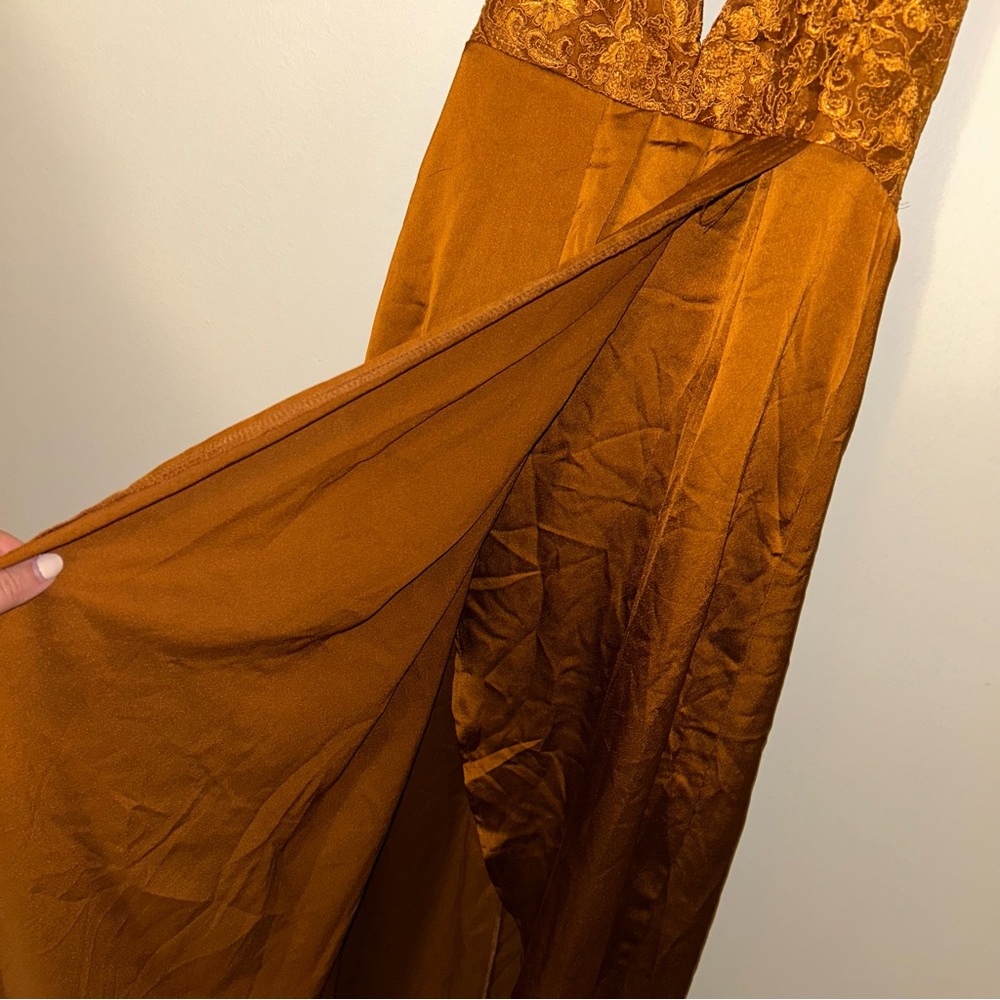 Hello Molly Rust Lace Bodice Maxi Dress - Picture 2 of 5
